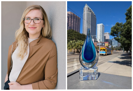 Dr. Shannon Bailey, alongside the Tampa Bay Tech Award