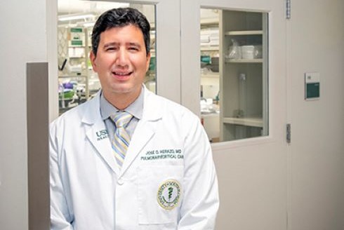 Dr. Jose Herazo-Maya conducts research on pulmonary fibrosis, a deadly lung disease.