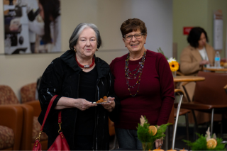 Dr. Visovsky with her mentor posing for a photo at the College