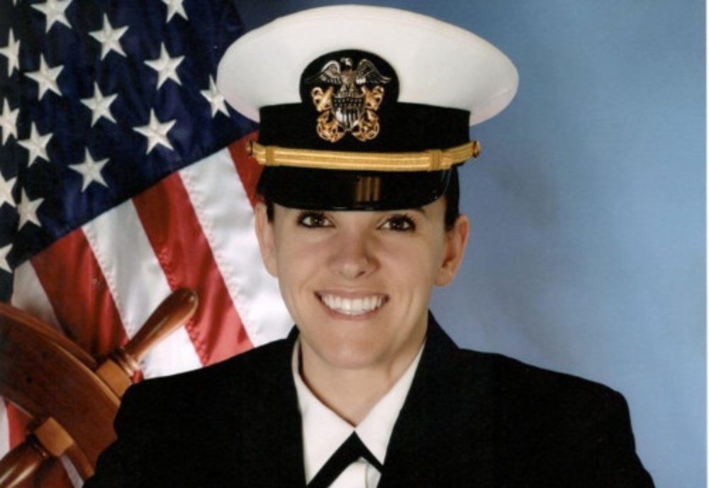 a headshot of a women in military uniform
