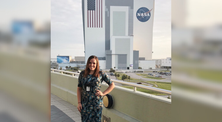 a woman at NASA