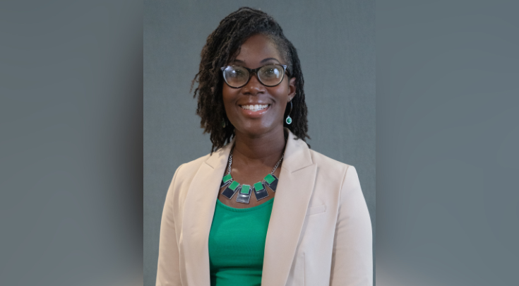 black woman in businees attire