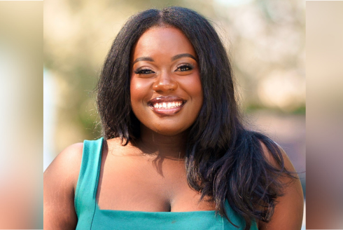 a headshot of a woman