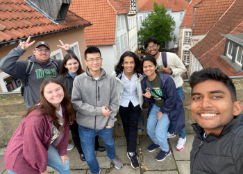 Judy Genshaft Honors College students in Germany as part of the Germany Innovation in Engineering study abroad program