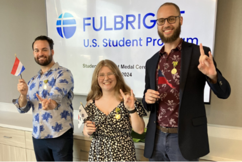 Image of 2024 USF Fulbright U.S. Student Program recipients 