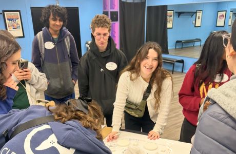 Honors LLC students planning their theme park, “Judy Land,” representing the global engagement and experiential learning opportunities cultivated by the Judy Genshaft Honors College.  