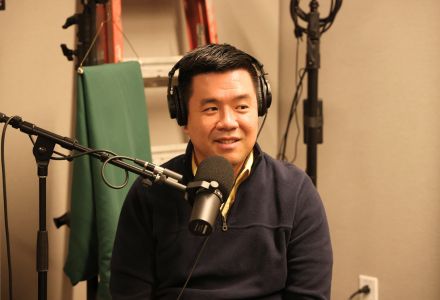 Dr. Kevin Lee discusses peer mentorship in the podcast room