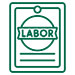 poster with word labor at top