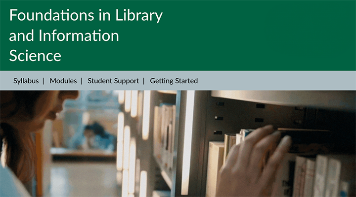 foundations in library and information science course banner