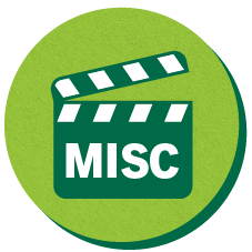 film reel with the words misc 