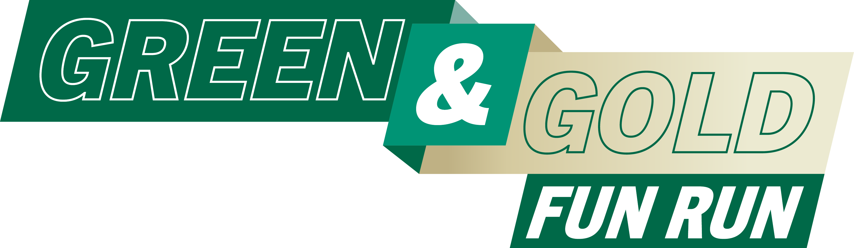 Green and Gold Fun Run Logo