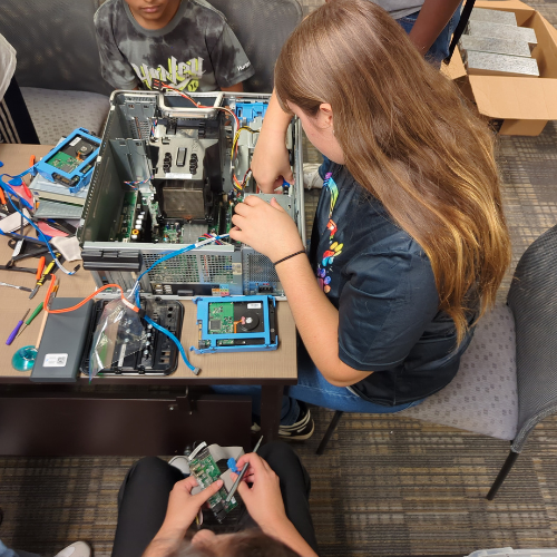 Campers at USF High School CyberCon