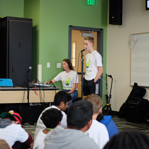 Campers at USF Music Tech Lab