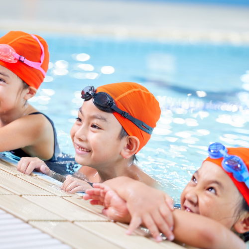 Swimmers at Parent and Child Swim