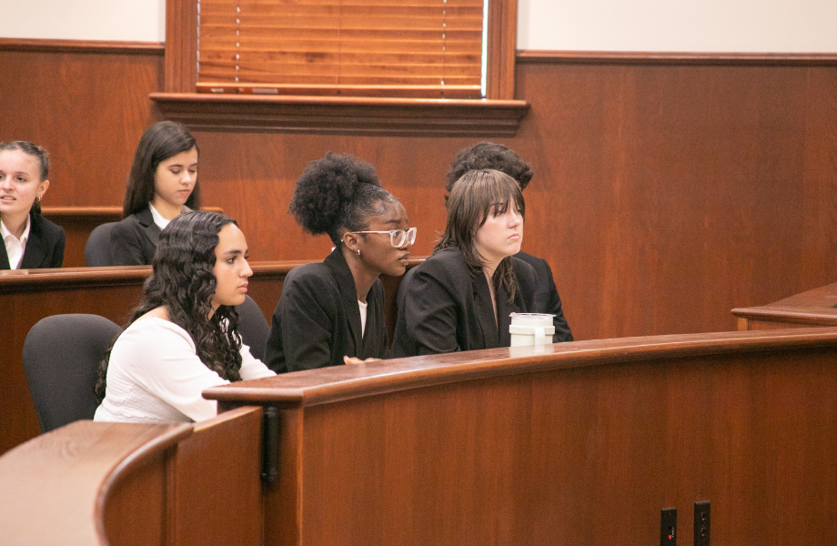 Campers at USF Mock Trial