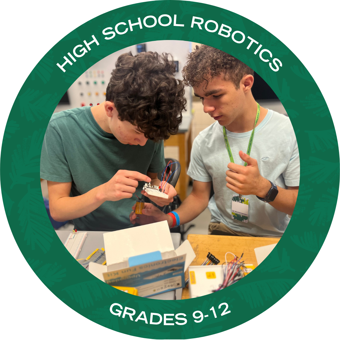 High School Robotics with text stating "Grades 9-12"