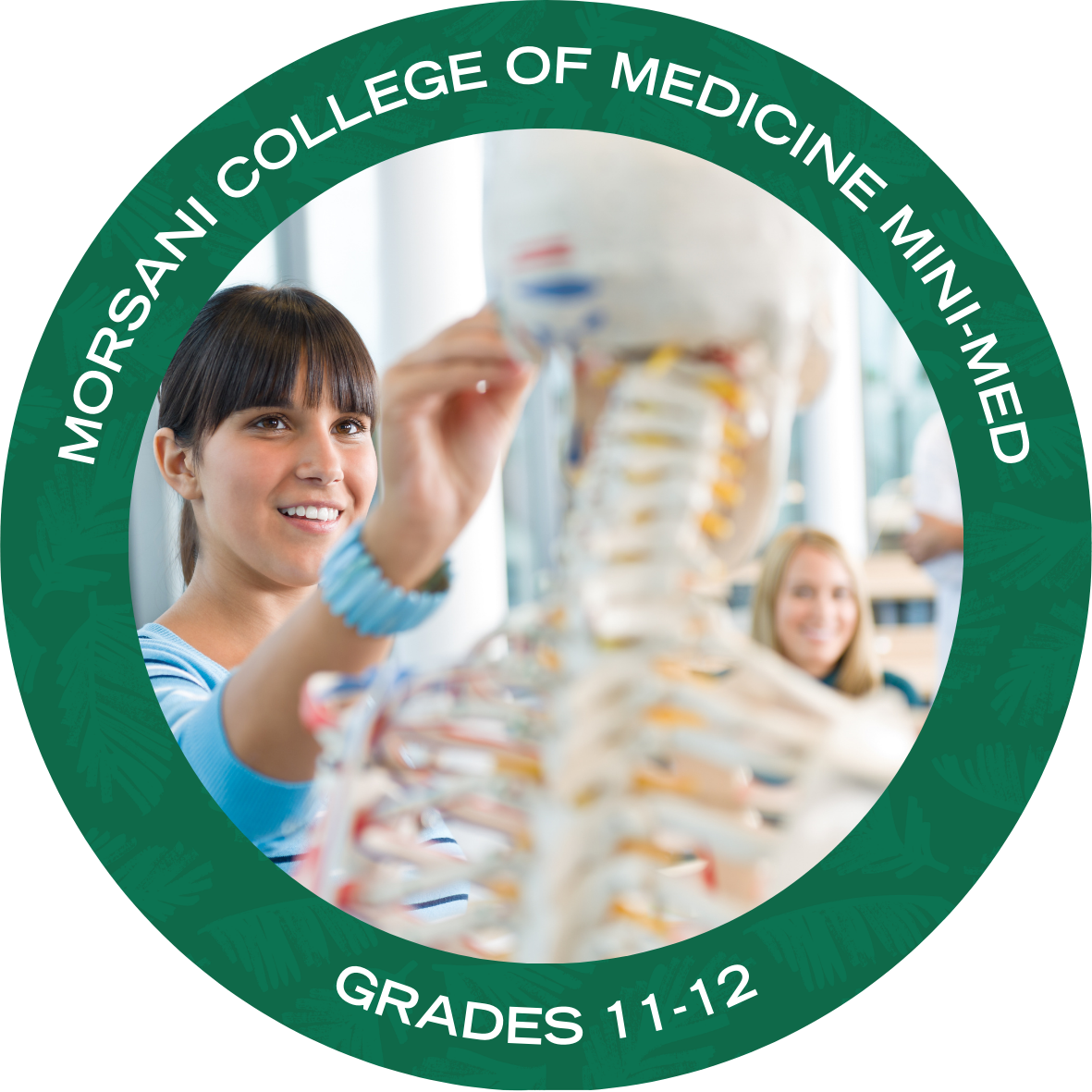 Morsani Mini Med with text stating "Morsani College of Medicine Mini Med Grades 11-12"
