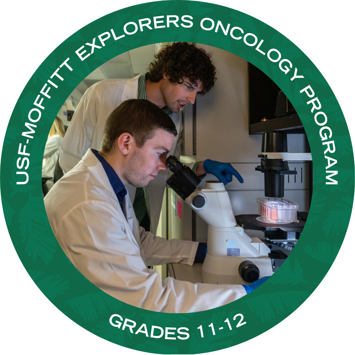 USF-Moffitt Explorers Oncology Program with text stating "USF Moffitt Explorers Oncology Program"