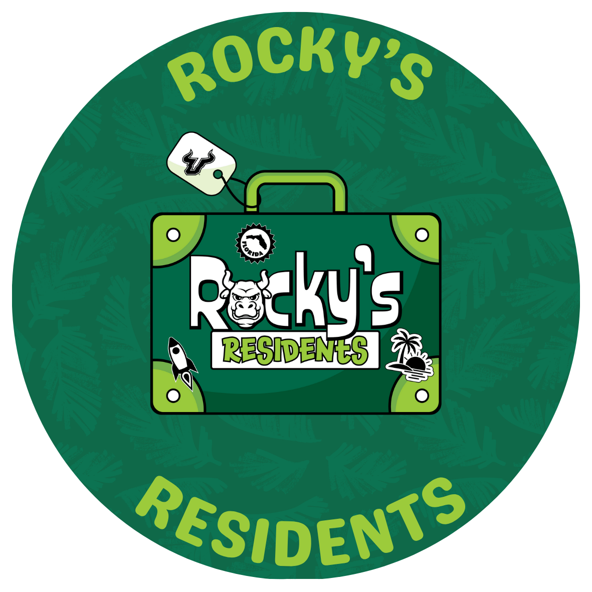 Rocky's Residents with text stating "Rocky's Residents"
