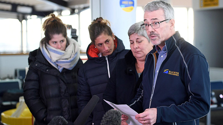David Mearns worked with Emiliano Sala's family to launch a private search for the plane he went missing in. Photo Credit: Sky News