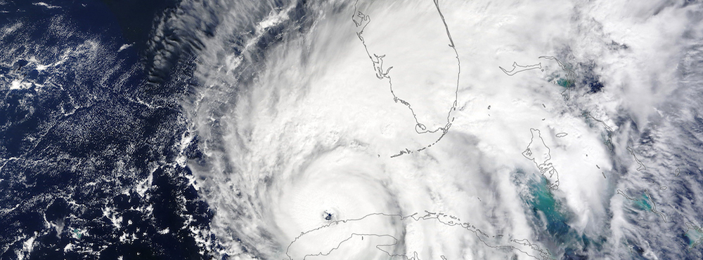Hurricane Ian as it approaches Florida in 2022. Photo from NASA.