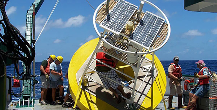 Ocean Buoy Monitoring Deployment Buoy 
