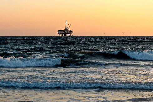 Oil Rig in the Gulf of Mexico. Photo Credit: C-IMAGE 