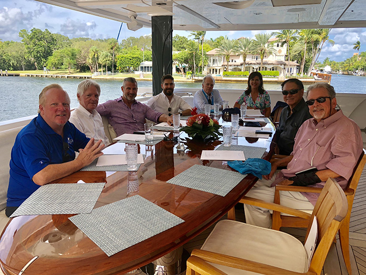 The Board of Directors met aboard the M/Y Usher on Nov. 1, 2018 in Ft. Lauderdale, Florida