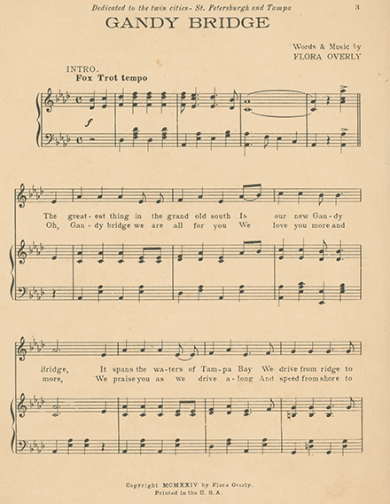 Sheet music for Gandy Bridge