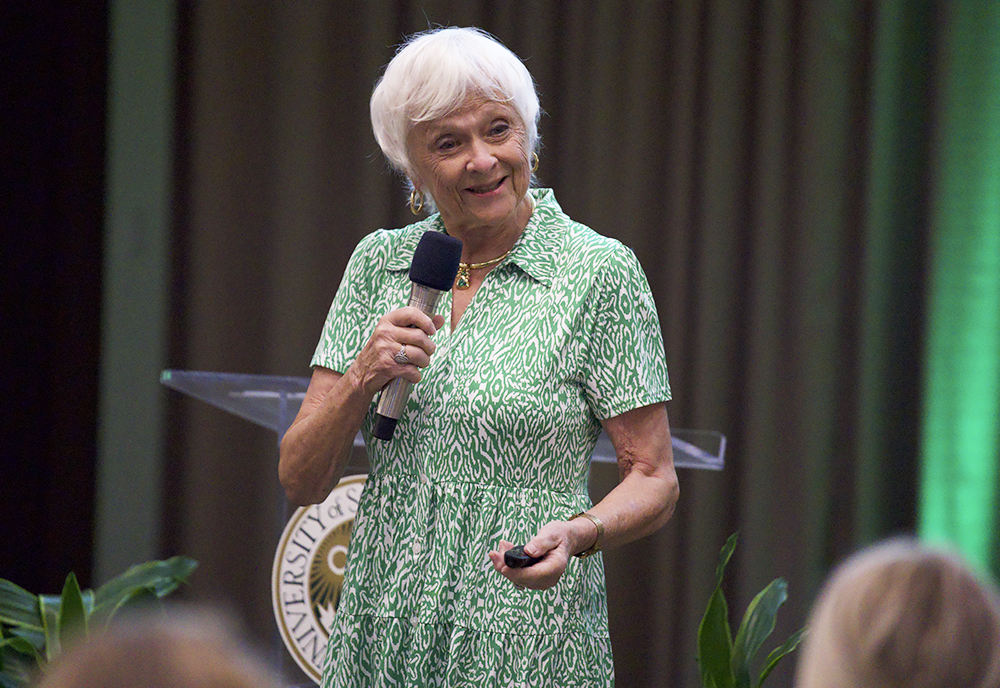 Karen Holbrook at the State of the Campus