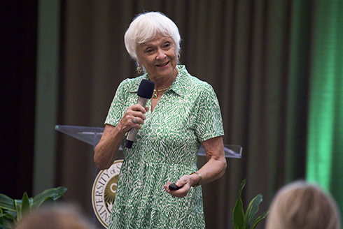 Karen Holbrook at the State of the Campus