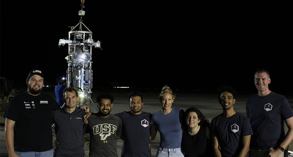 Group at the lunar test site