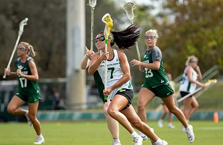 USF Women's Lacrosse playing a game