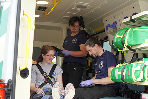 Student-led testing of first responder vehicles at the core of infection control initiative