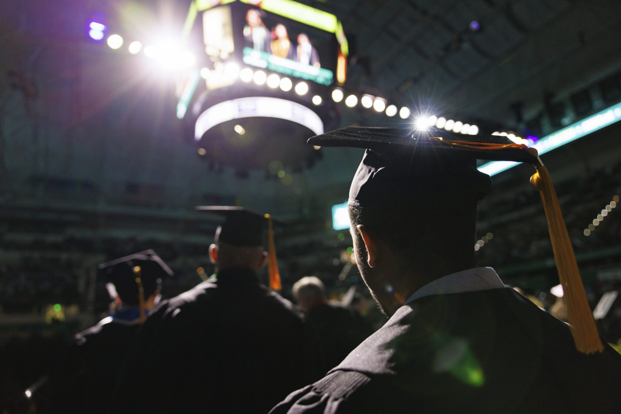 Students at commencement