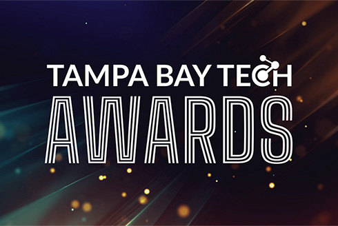 Graphic that says Tampa Bay Tech Awards