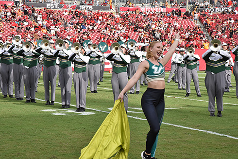 USF HERD plays at the Bucs season opener