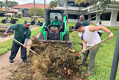 Group cleans up debris after Hurricane Milton