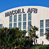 Exterior signage of MacDill Air Force base