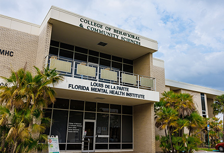 Exterior of the USF Mental Health building