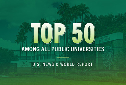 Graphic says "Top 50 in U.S. News and World Report"