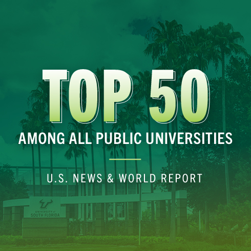 U.S. News ranks USF a top 50 public university, best value among all Florida universities