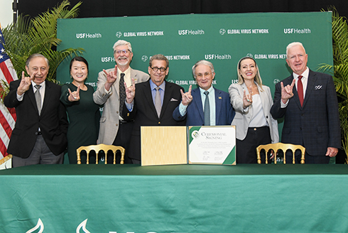USF chosen as Global Virus Network HQ; HIV co-discoverer Dr. Robert Gallo joins faculty