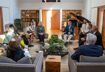 Group holds conversation at the Lifsey House