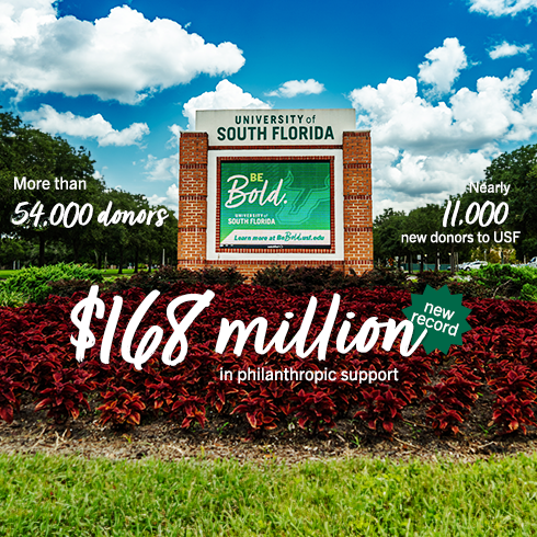University of South Florida sets new records for philanthropic support
