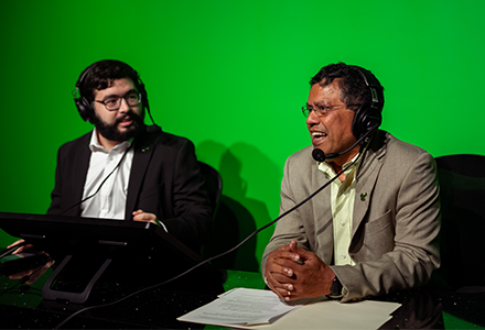 Provost Prasant Mohapatra and Otavio Silva