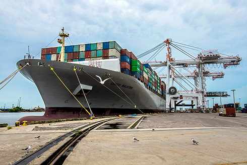 Ship at Port Tampa Bay