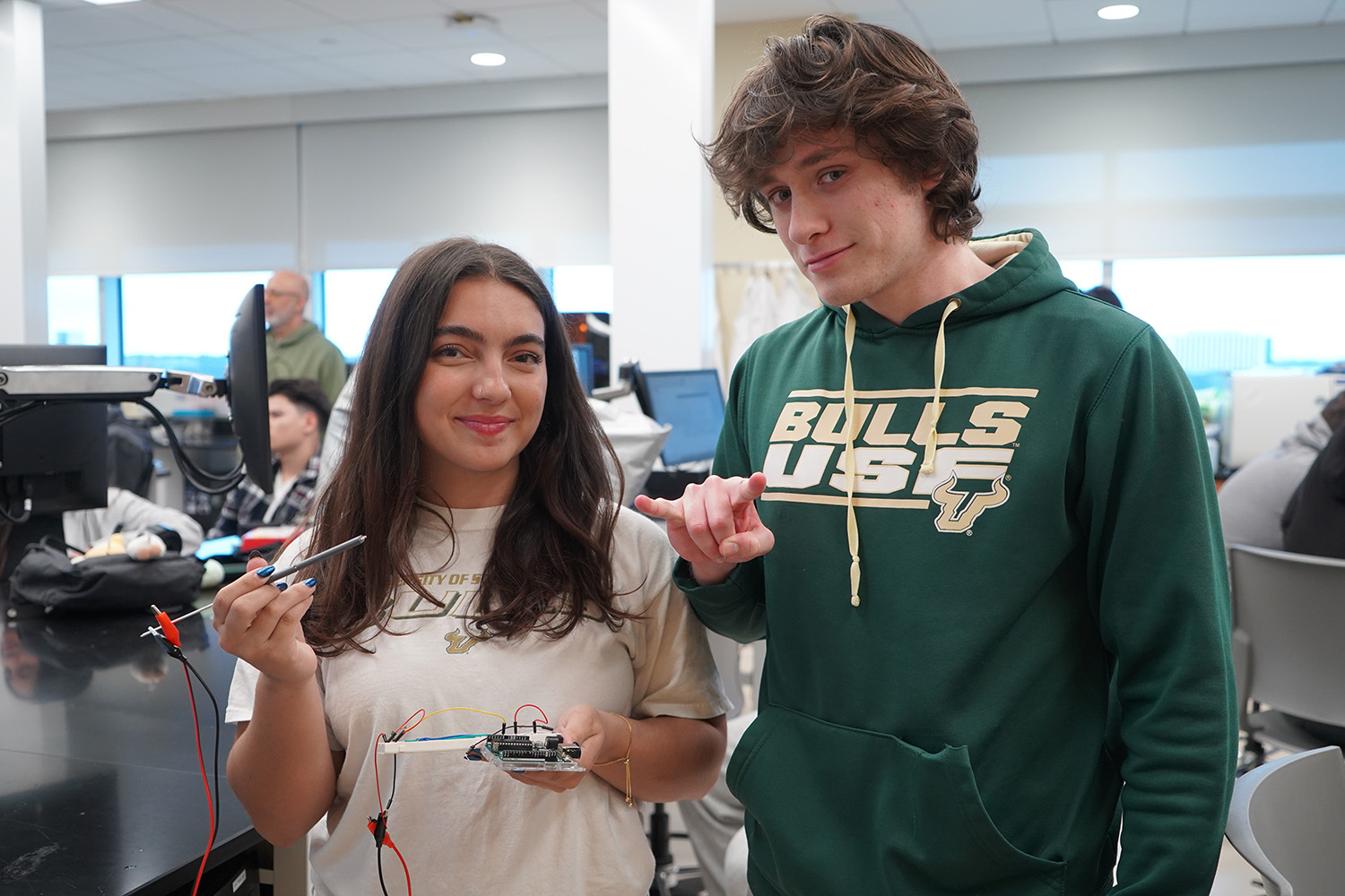 Priscilla and her lab partner