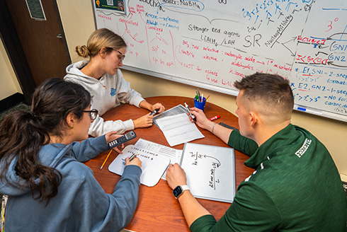 Students tutoring each other