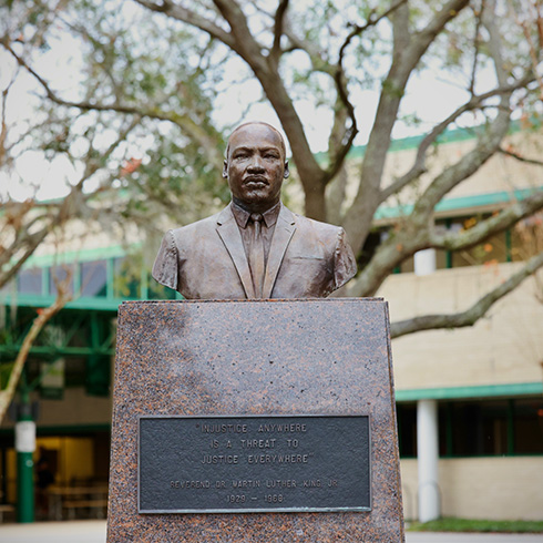 Sculpture of Martin Luther King Jr.